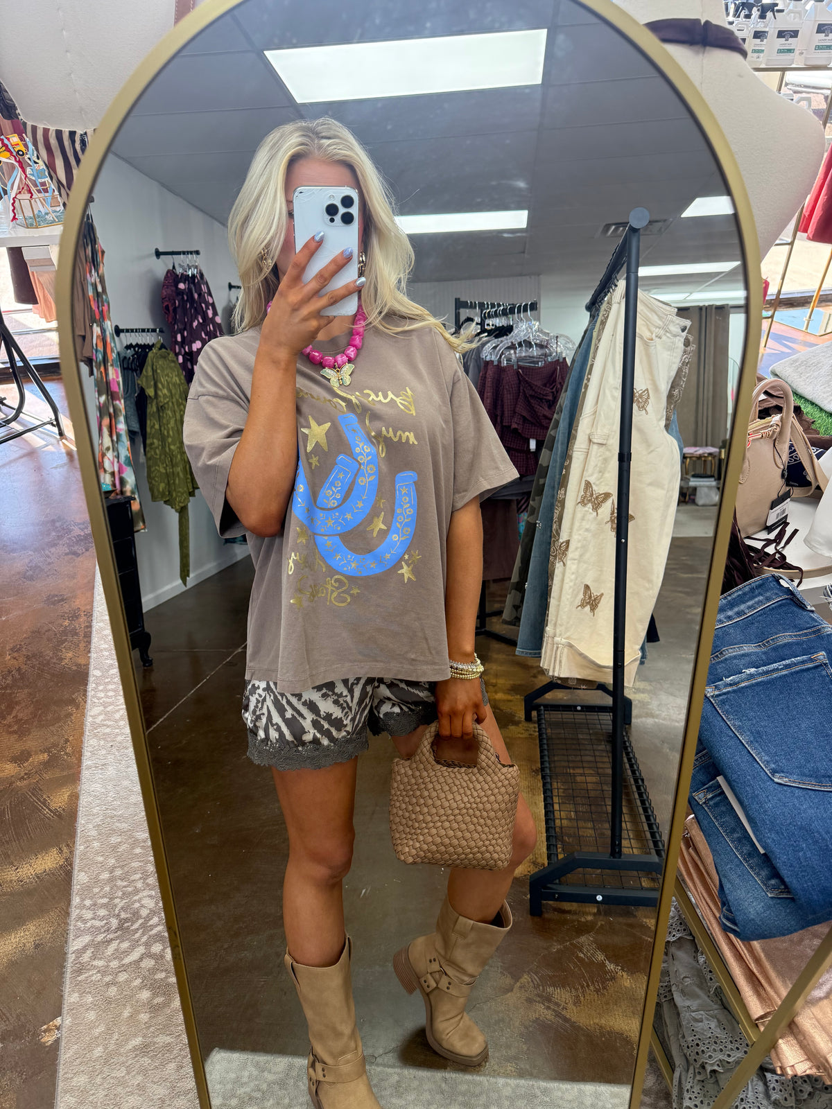 Busy Collecting My Lucky Stars Crop Tee