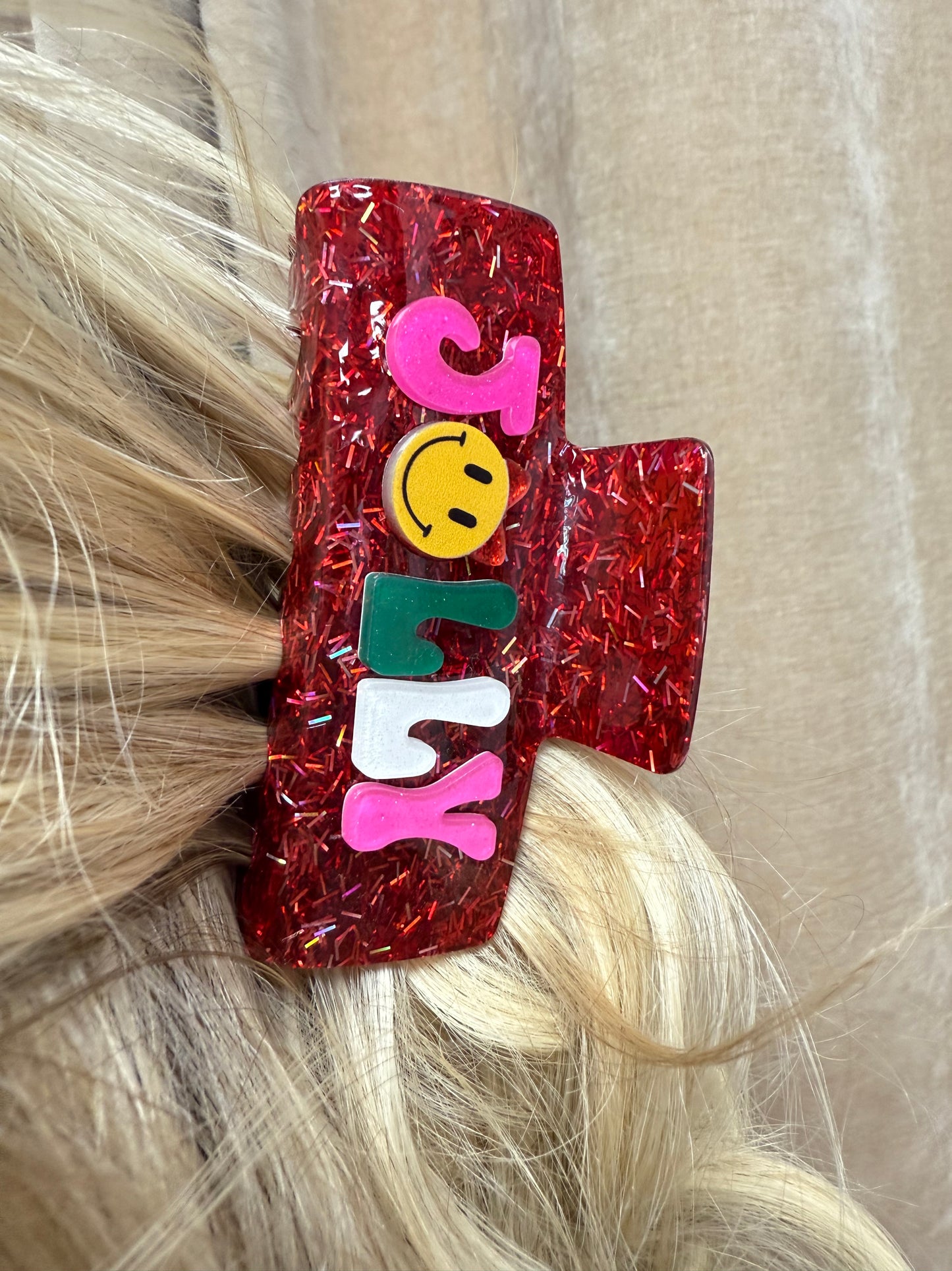 Holly Jolly Christmas Claw Clip