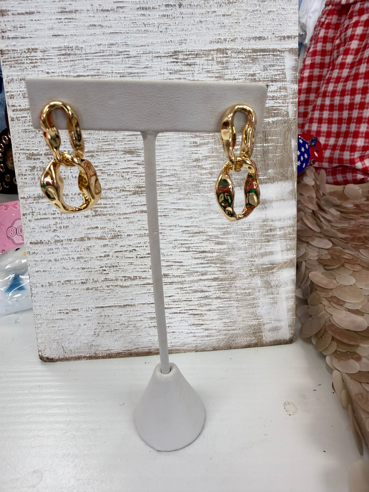 Sun Chain Earrings