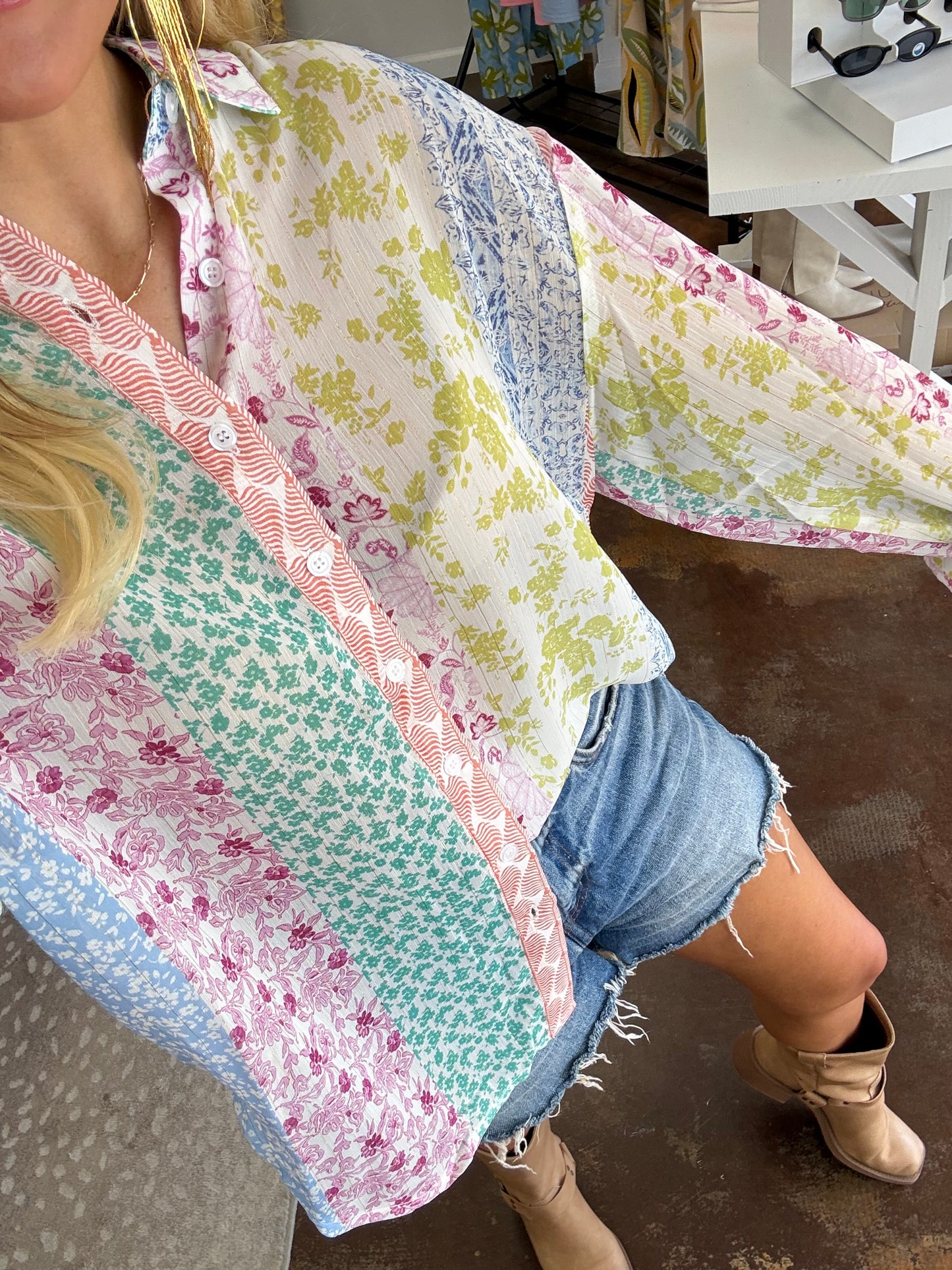 Langley Multicolor Printed Blouse