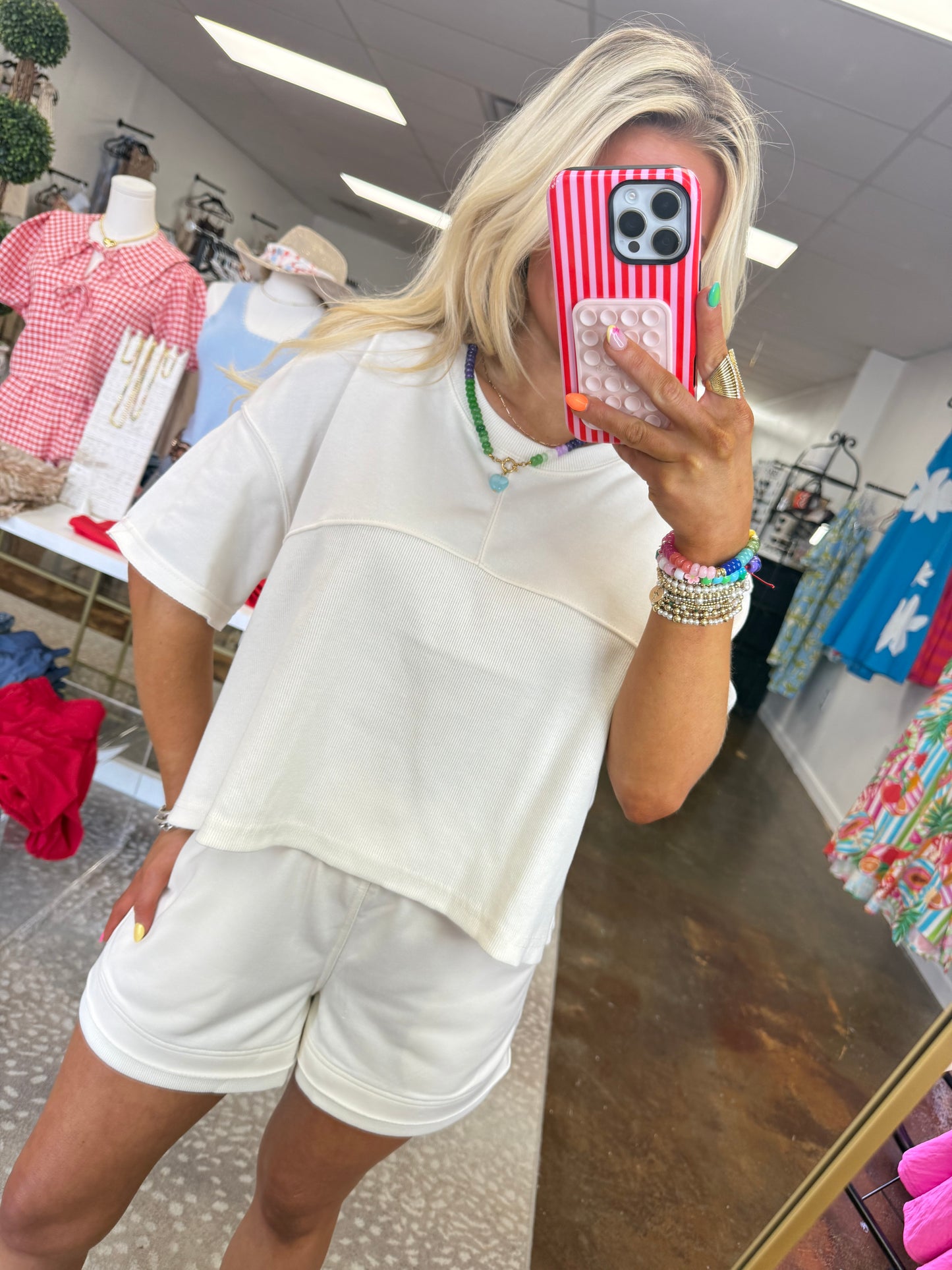 Rivers Top & Short Set - Taupe