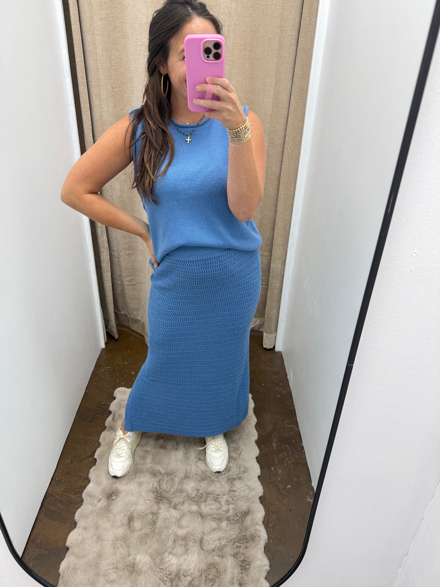 Knit Sweater Tank/Skirt Set