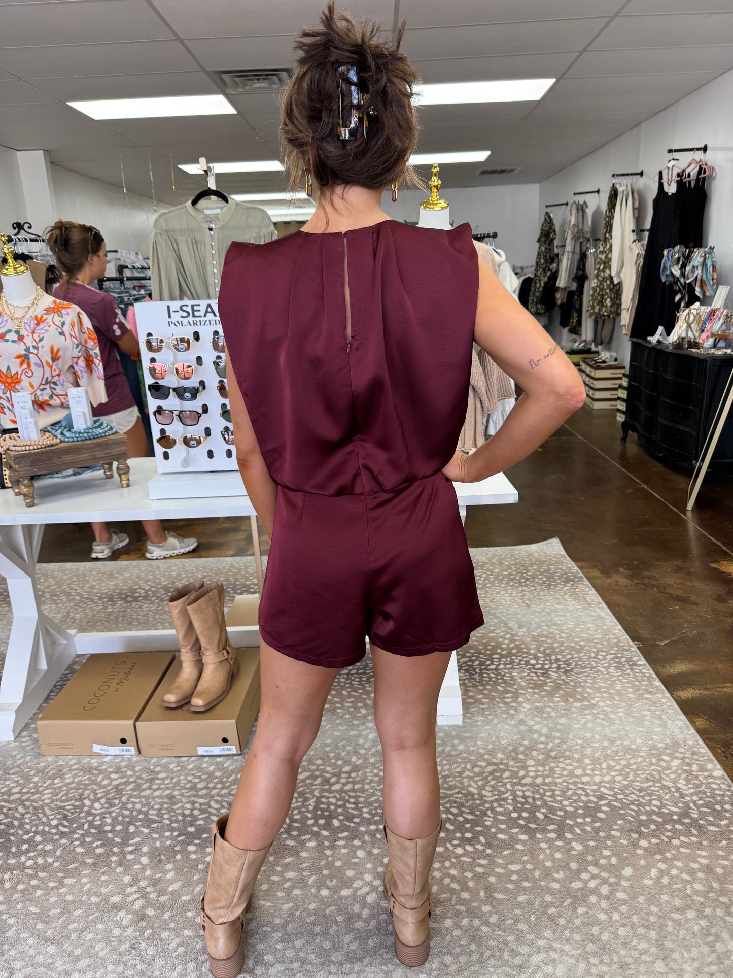 Sleeveless Round Neck Romper