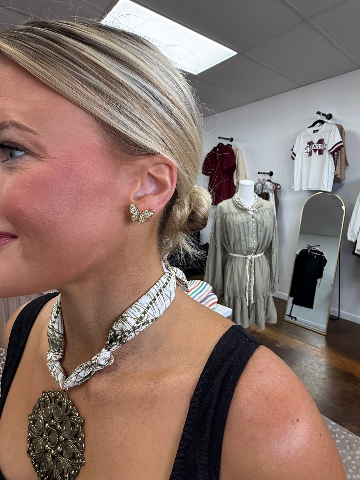 JTO Butterfly Climber Earrings