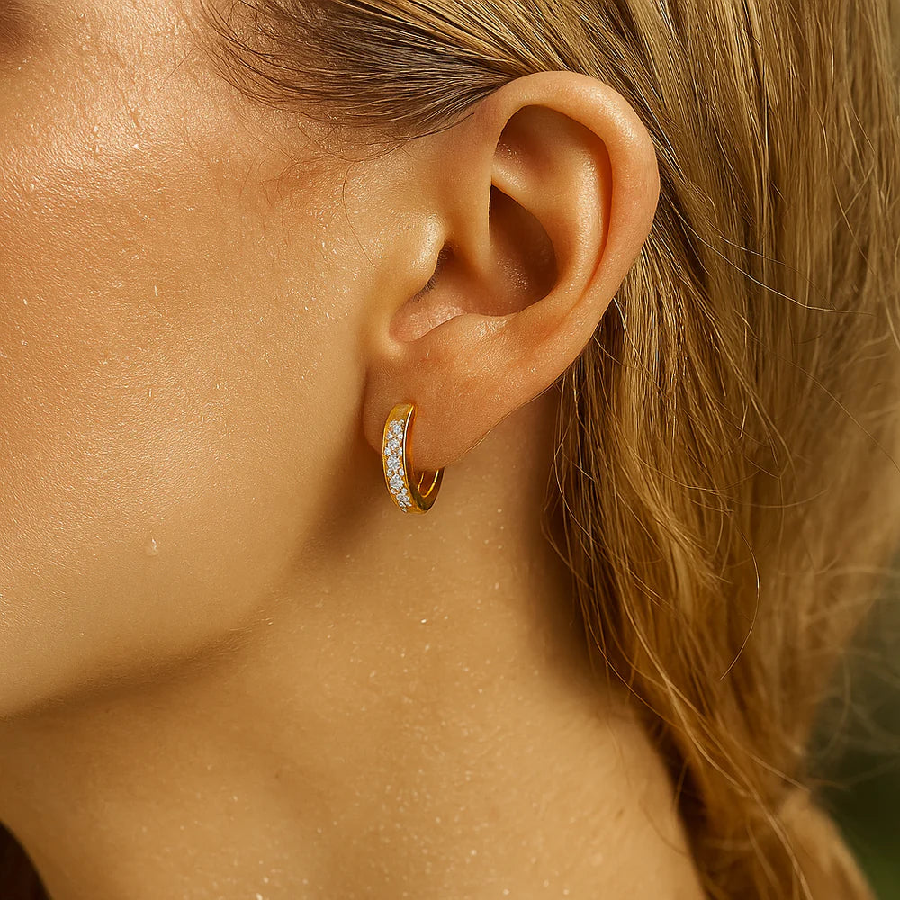 Tinsley Huggie Hoop Earring