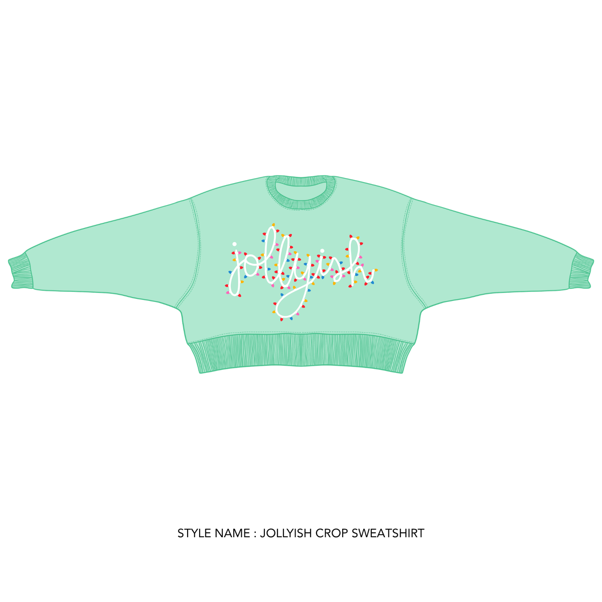 Jollyish Crop Sweatshirt
