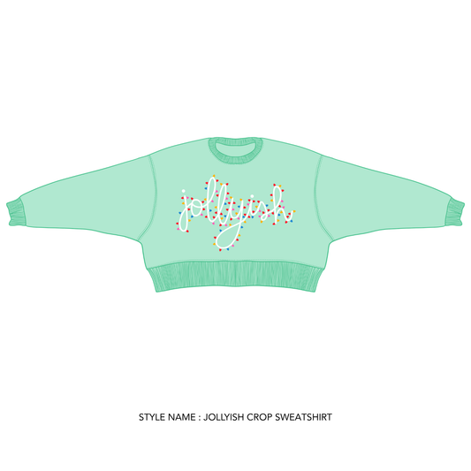 Jollyish Crop Sweatshirt