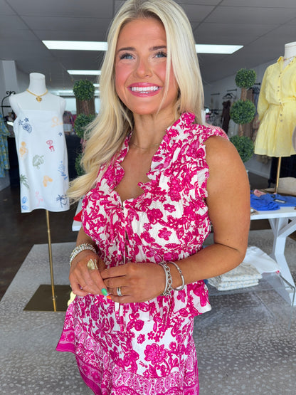Taylor Floral Print Top & Skirt Set
