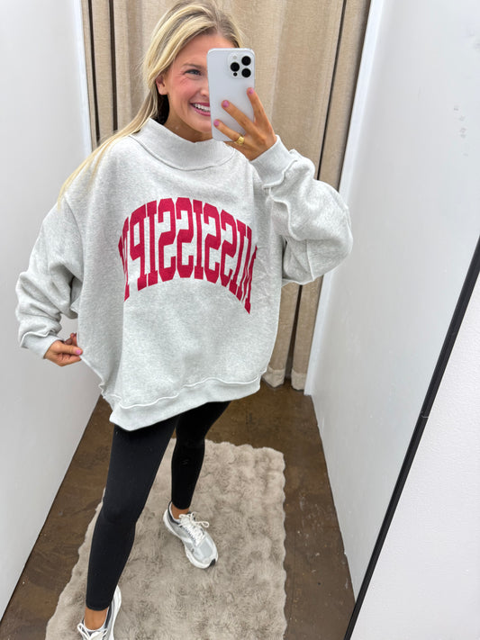Mississippi/MS Reversible Sweatshirt