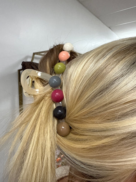 3D Circle Jumbo Hair Clip