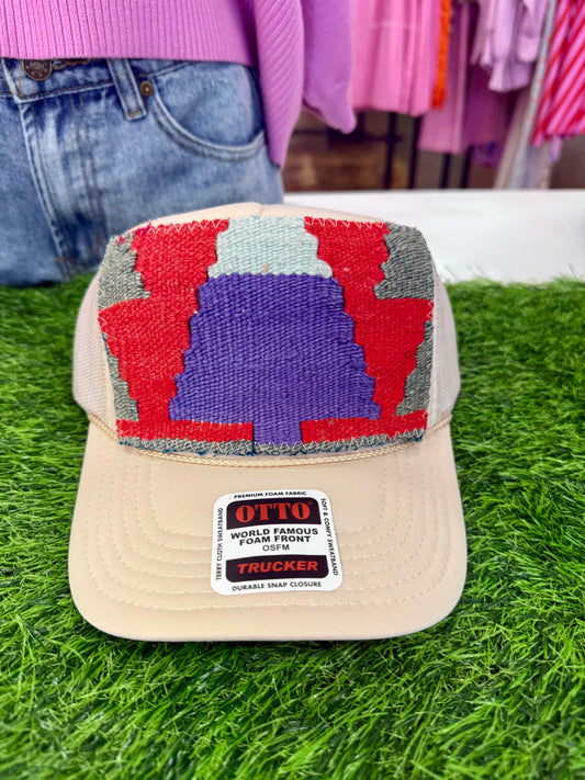 Kilim Patch Trucker Hats