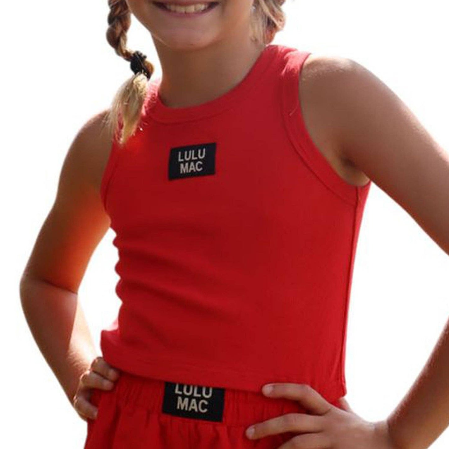 RED KIDS SOLID TANK