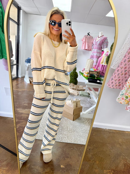 Gracie Knit Oversized Sweater & Wide Leg Pants Set