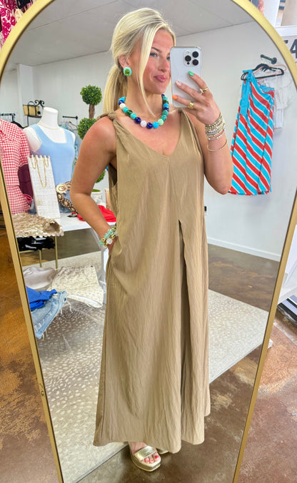 Lacey Twisted Shoulder Dress