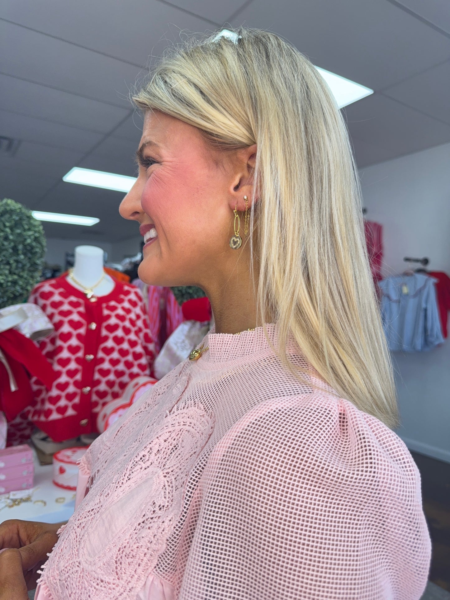 Dainty Heart Earrings