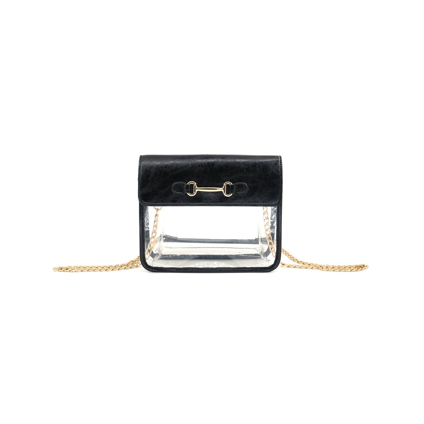 Clear Game Day Shoulder Bag - Black