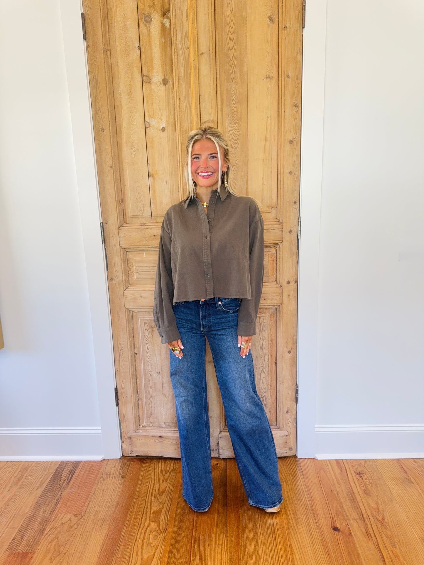 Vivian Mid Rise Wide Leg - Blue Depths