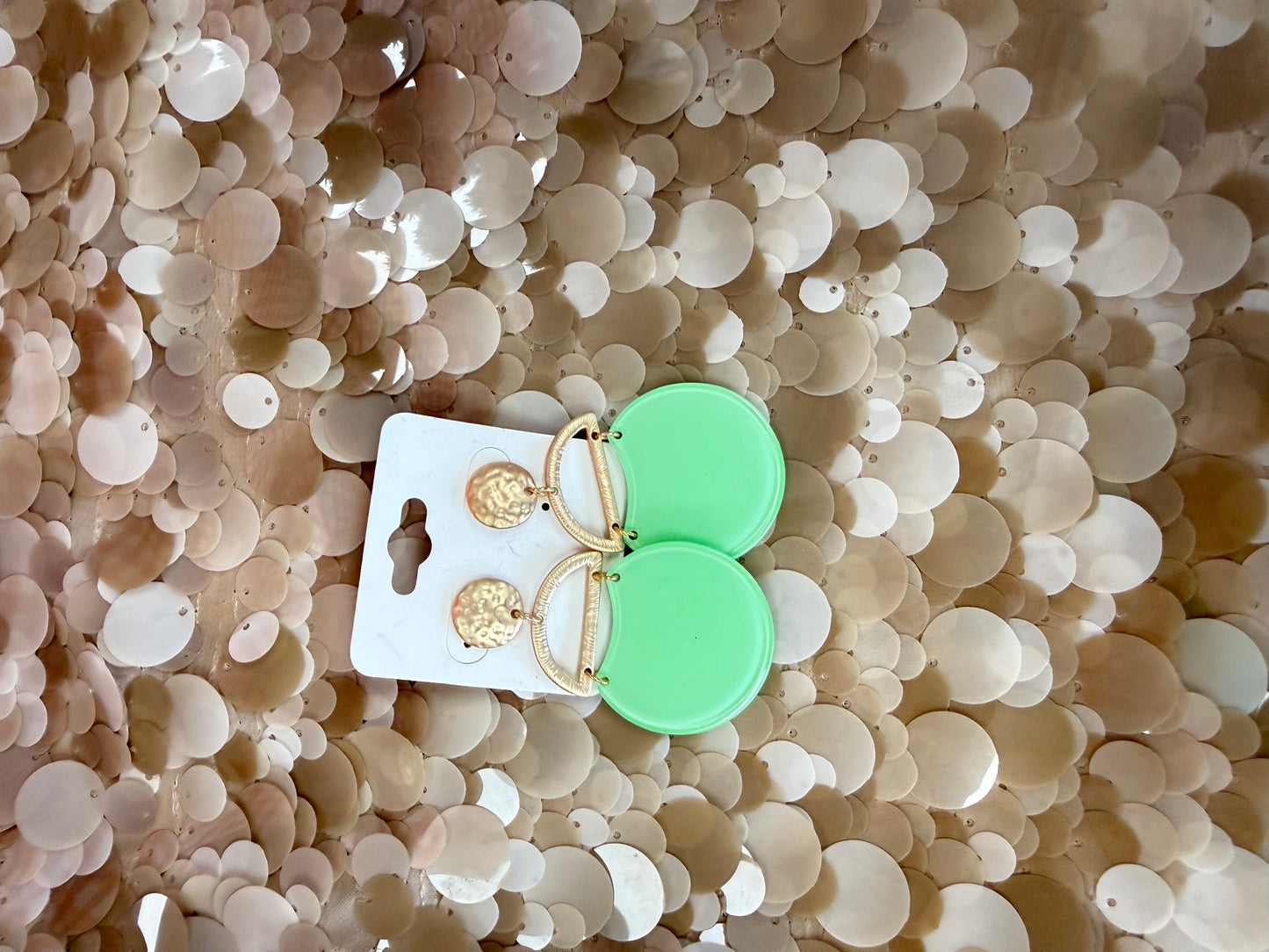 Orbit Green Earrings