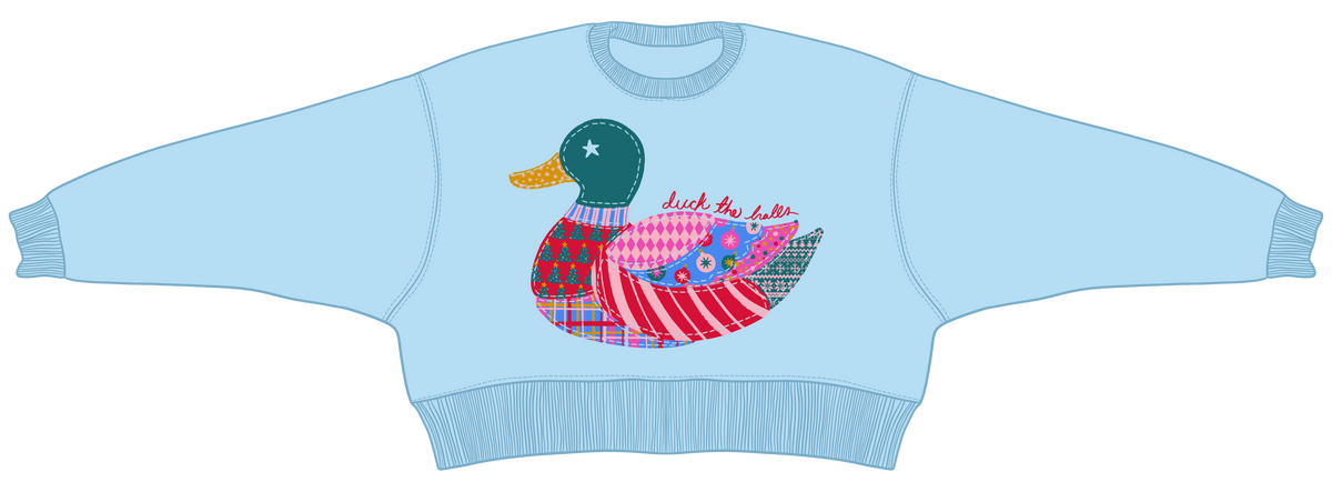 Duck The Halls Crop Sweatshirt