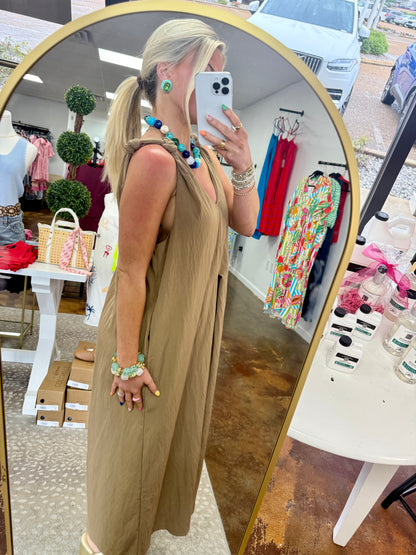 Lacey Twisted Shoulder Dress