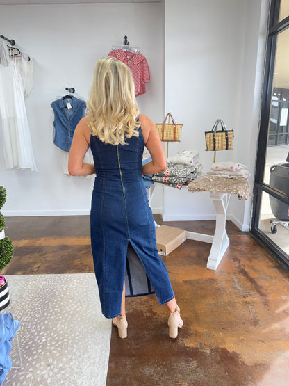 Marcy Denim Midi Dress