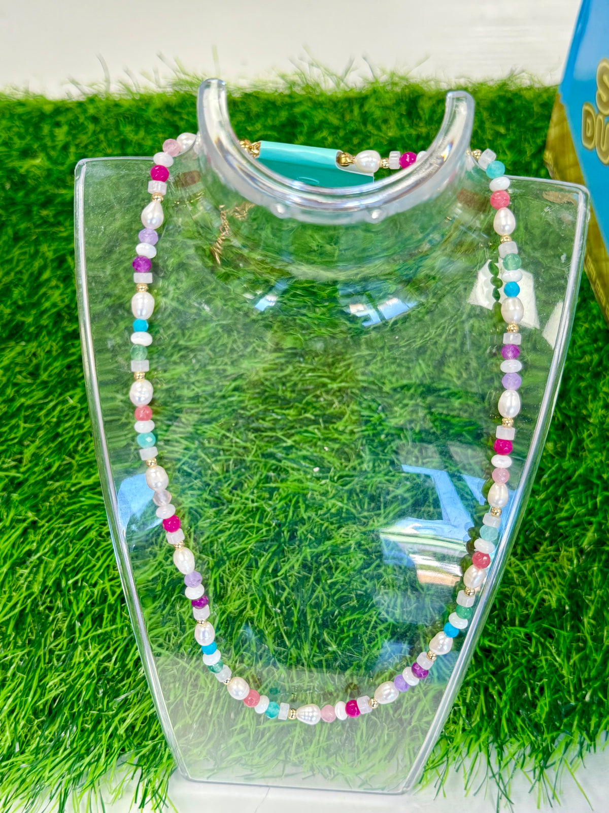 Milla Multicolor Beads & Pearl Necklace