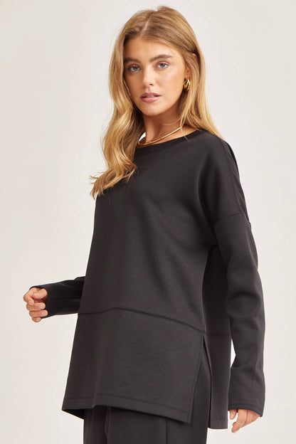 Tunic Top + Straight Pants Travel Modal Set