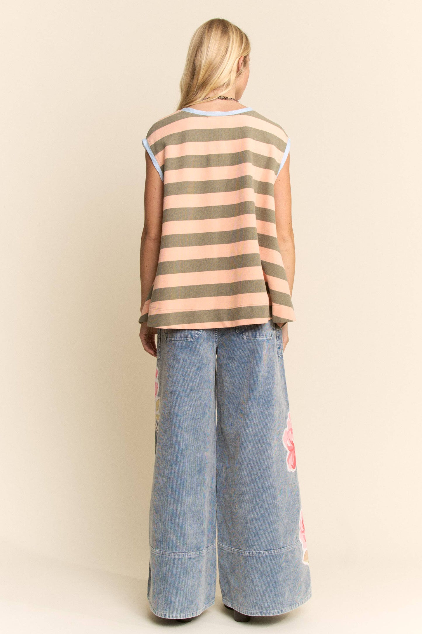 Striped Sleeveless Top