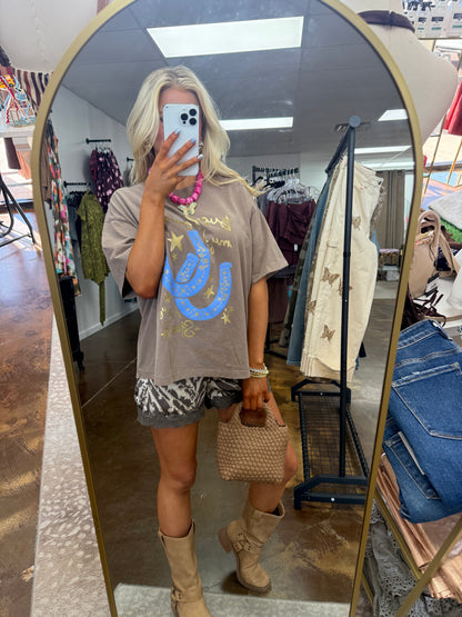 Busy Collecting My Lucky Stars Crop Tee