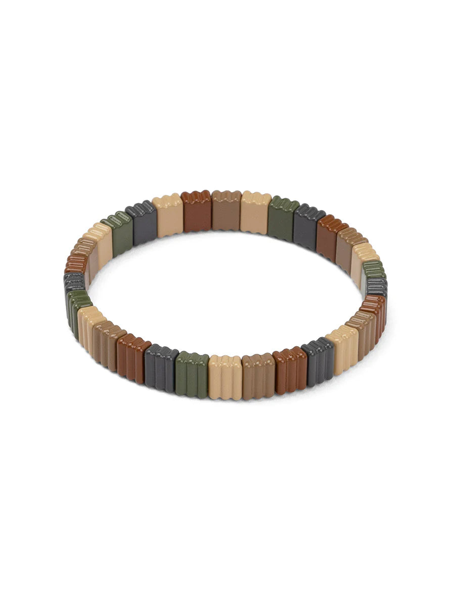 Rubber Enamel Stretch Bracelet