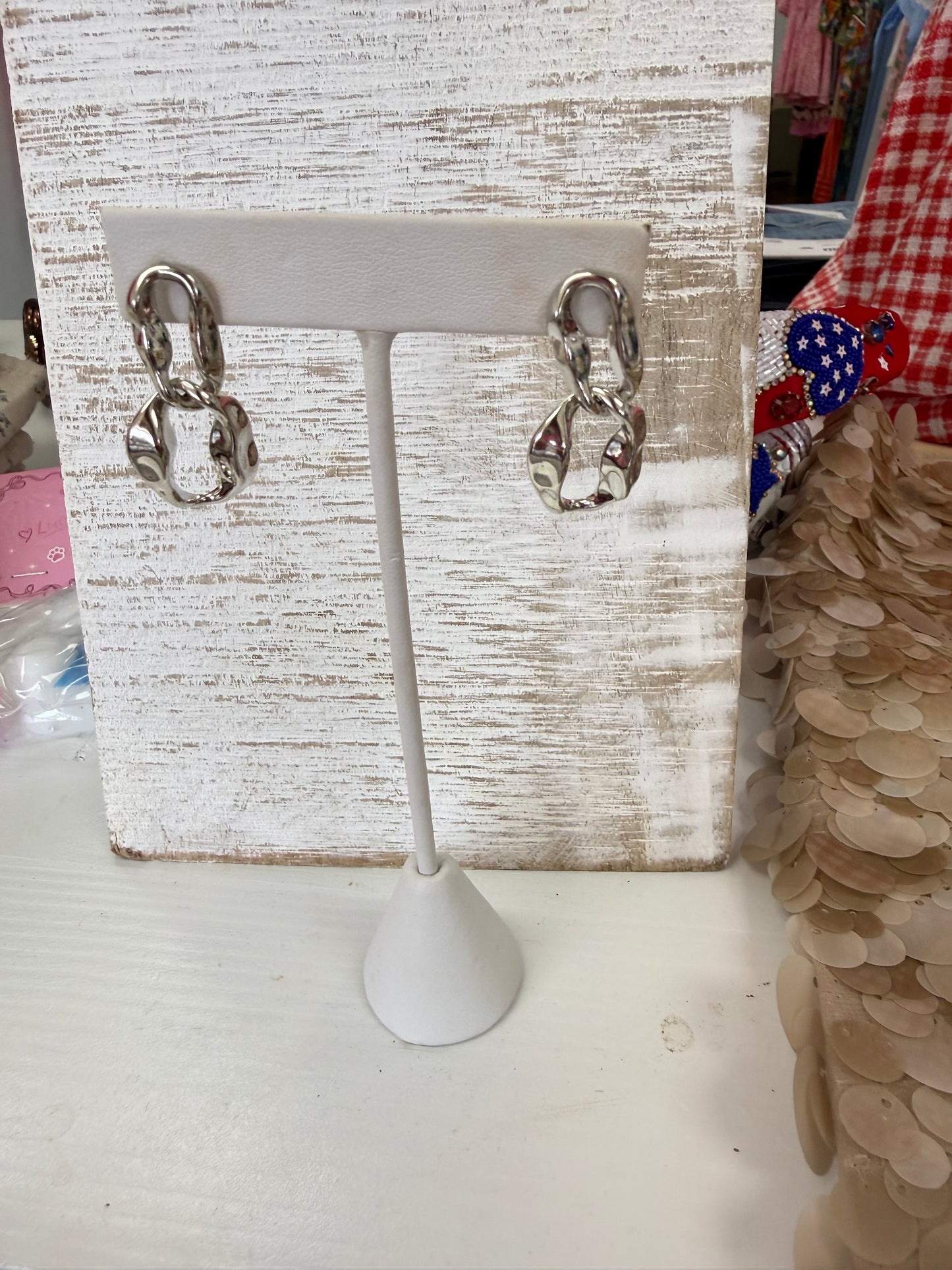 Moon Chain Earrings