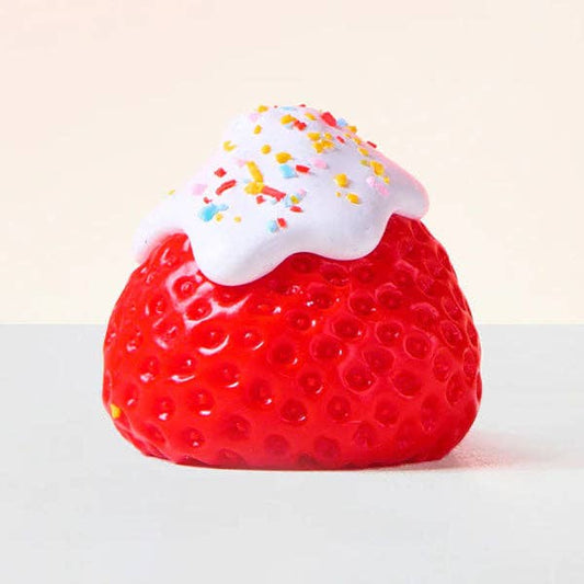 SqueezeSquad Silicone Squishy Fidget Toy - Strawberry