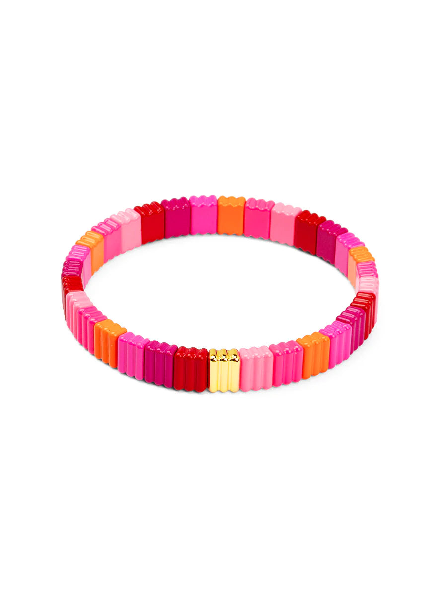 Rubber Enamel Stretch Bracelet