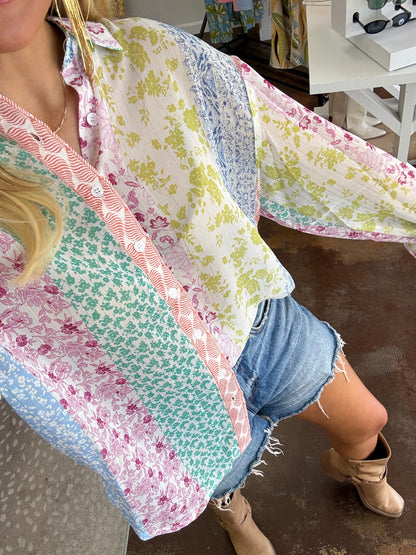 Langley Multicolor Printed Blouse