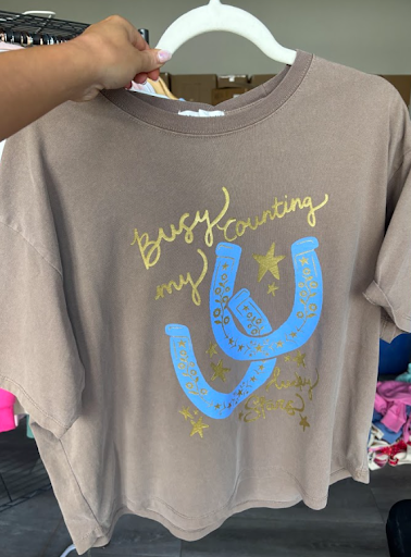 Busy Collecting My Lucky Stars Crop Tee