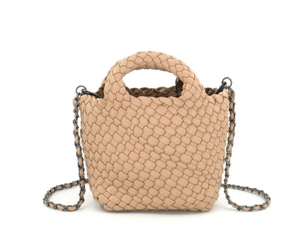 Bella Braided Clutch - Taupe