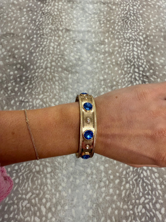 Royal Blue Stone Bangle