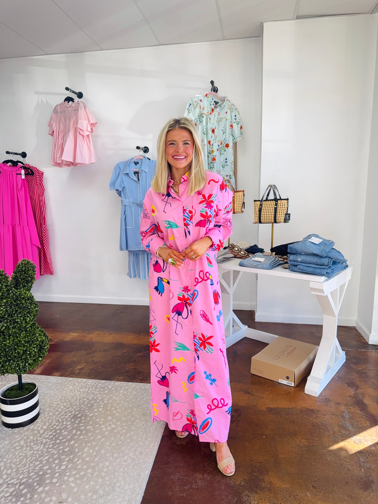 Artist Shirt Maxi Dress