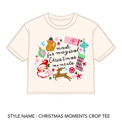 Christmas Moments Crop Tee