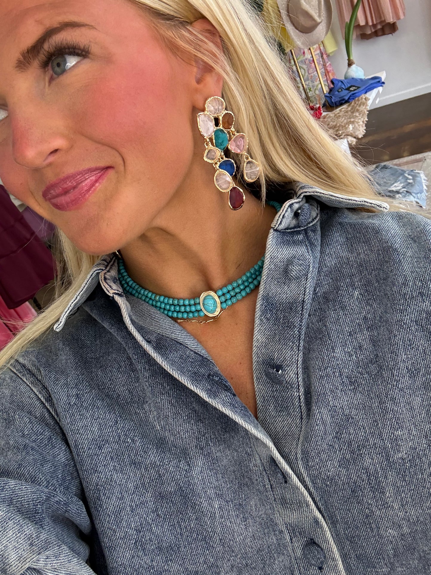 Gem Drop Earrings