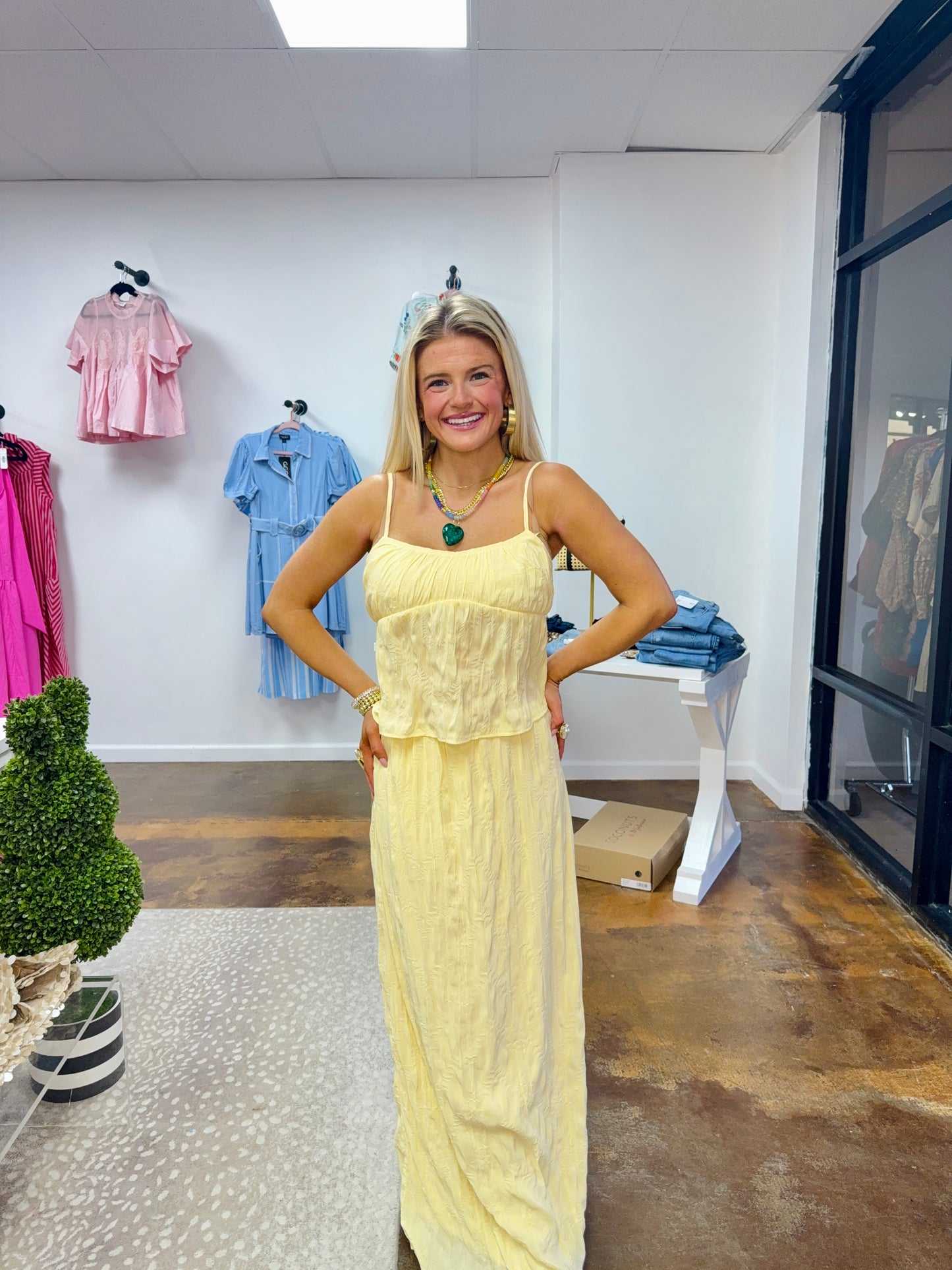 Daisy Top & Maxi Skirt Set