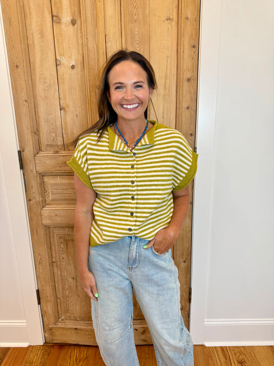 Rumi Striped Martini Sweater