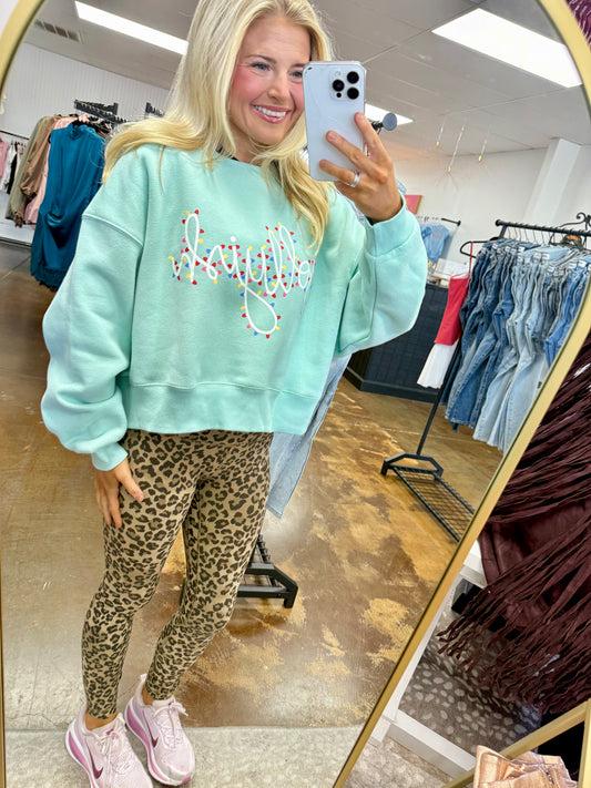 Jollyish Crop Sweatshirt
