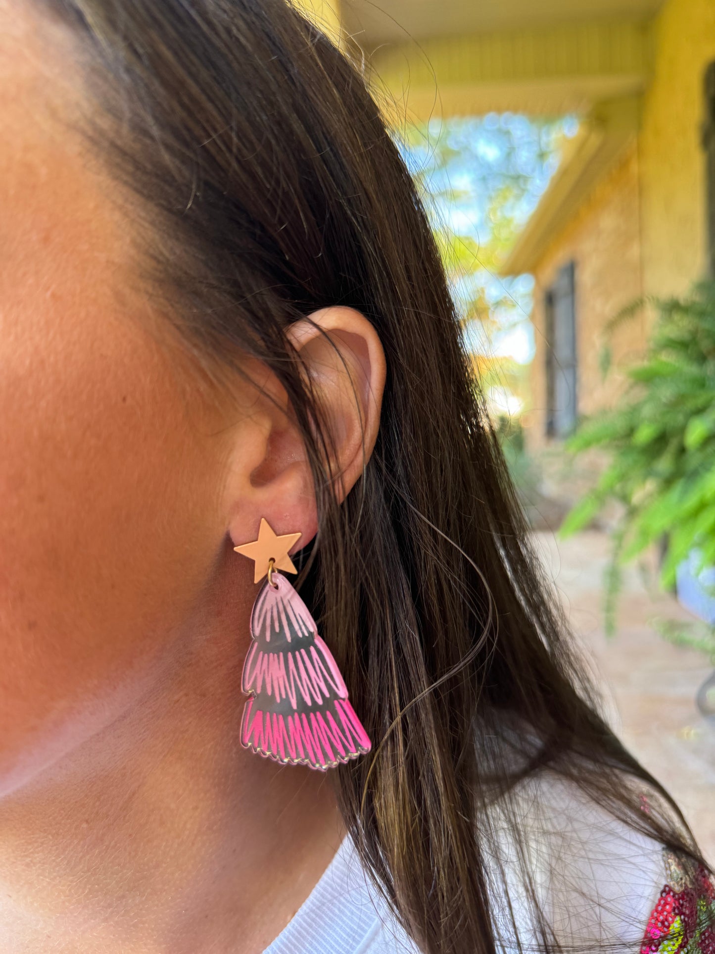 Merry and Bright Pink Earrings