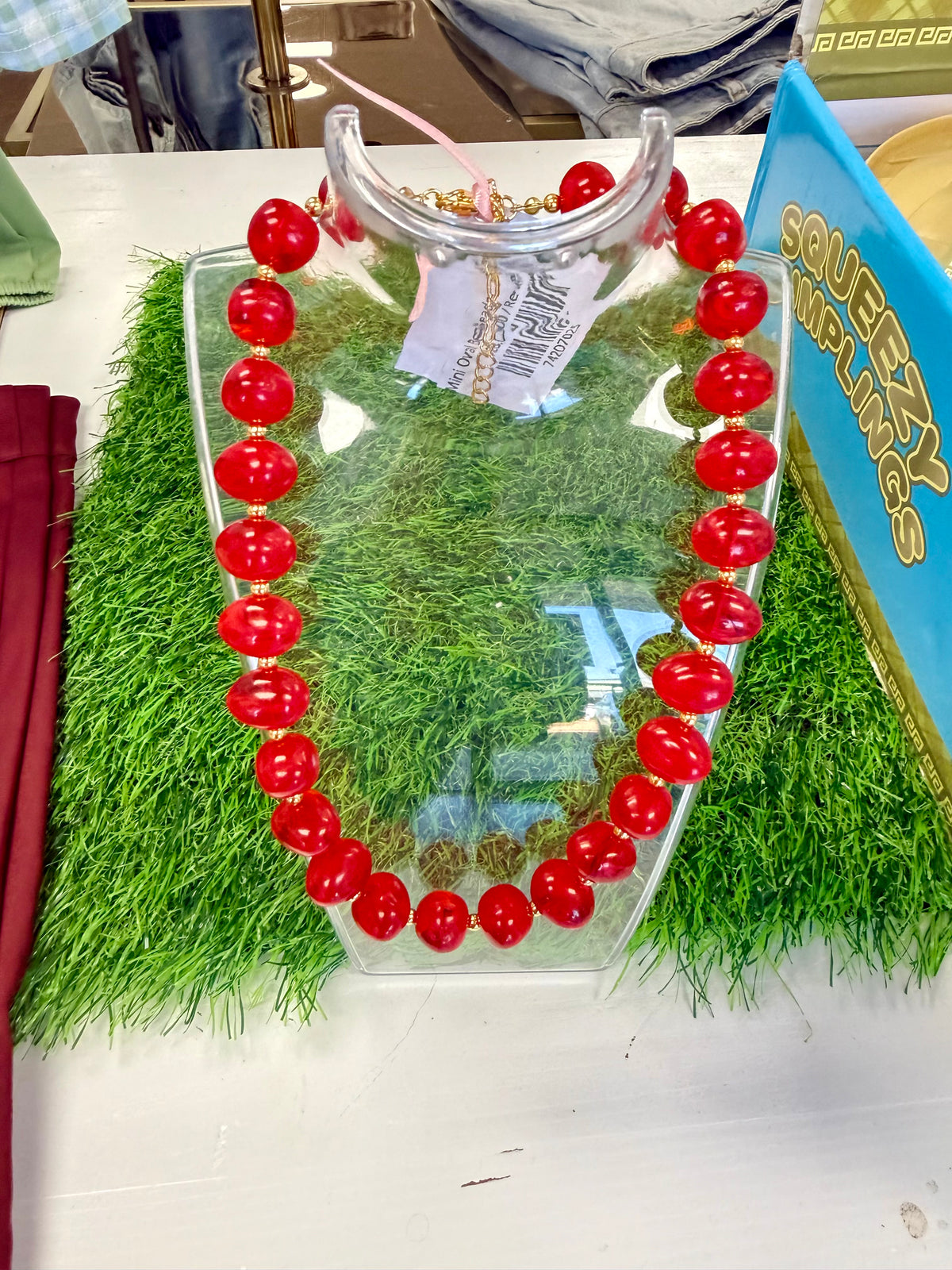 Mini Oval Beaded Necklace