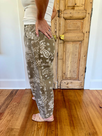 Paisley Washed Jeans