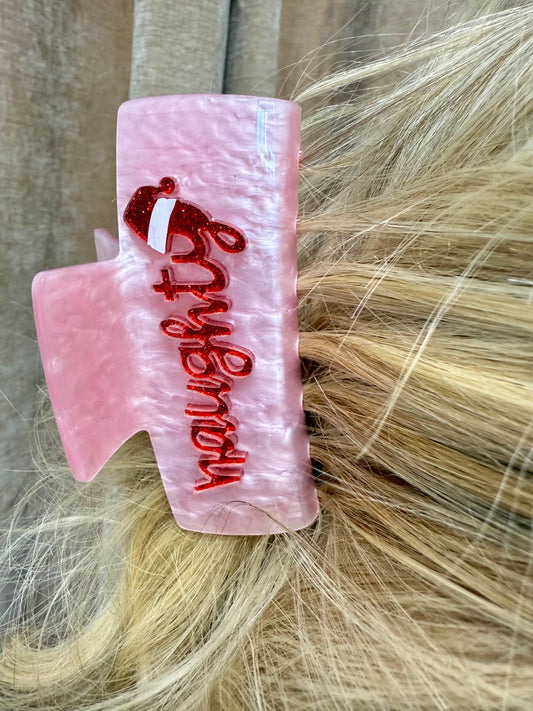 Naughty Nice Christmas Claw Clip