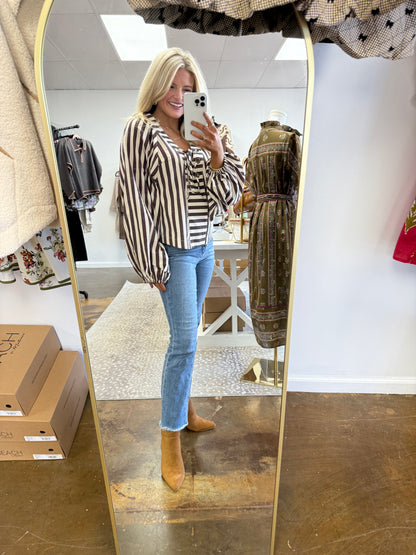 Dollman Lace-Up Blouse