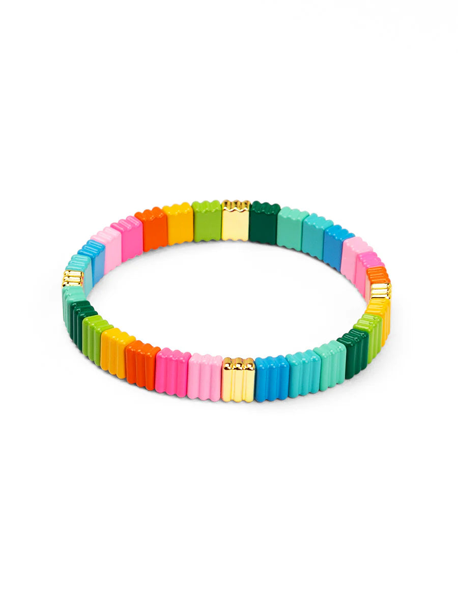 Rubber Enamel Stretch Bracelet