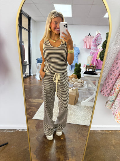 The “Lola” Striped Knit Lounge Set